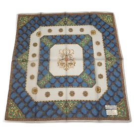 Cachecol Vintage Gucci Azul Verde Azul