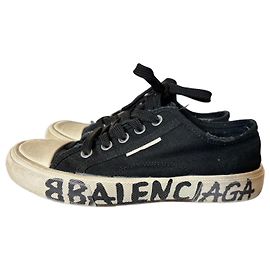 Baskets Balenciaga Noires en Coton Noir