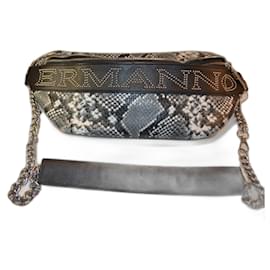 Ermanno Scervino Pouch Bag Python Print Multiple colors