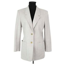 Max Mara Wollblazer Grau Grau