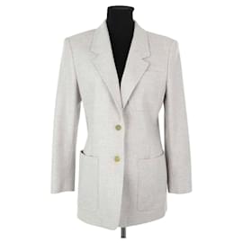 Max Mara Wool Blazer Grey Grey