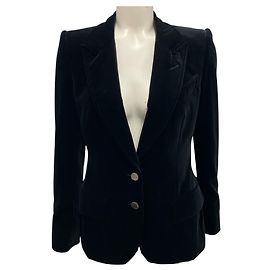 Giacca da sera in velluto nero Tom Ford Nero