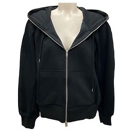 Schwarzer hybrider Utility-Hoodie aus französischem Terry 3.1 Phillip Lim Schwarz