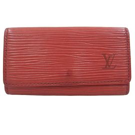 Louis Vuitton Epi Key Case M6382E Red