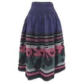Jupe Longue Issey Miyake Vert Marine Rouge Rouge Vert Bleu Marine