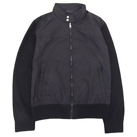 Giacca in lana nylon nera Prada 54 Nero