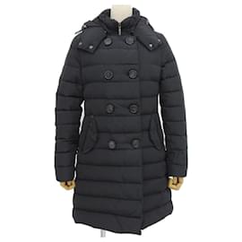 Moncler Long Down Coat Black Black