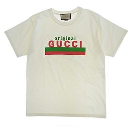 Camiseta Logo Oversized Gucci Blanca XS Blanco