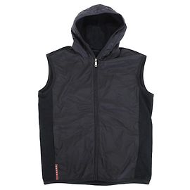 Prada Kapuzenweste Schwarz XL Schwarz