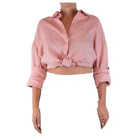 Staud Top de lino Lisa en rosa desvaído - talla S Rosa