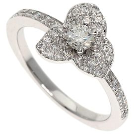 Piaget Flower Motif Diamond Ring in 18K White Gold Other