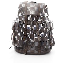 Louis Vuitton-Louis Vuitton Christopher MM Monogram Chess Rucksack-Brown,Other