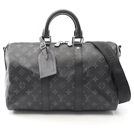 Louis Vuitton-Louis Vuitton Keepall Bandouliere 35 Handbag-Black