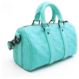 Louis Vuitton-Louis Vuitton Keepall Bandouliere 25 Handbag-Blue