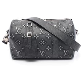 Louis Vuitton-Louis Vuitton City Keepall Monogram Charcoal Shoulder Bag-Brown,Dark grey