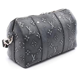 Louis Vuitton-Louis Vuitton City Keepall Monogram Charcoal Shoulder Bag-Brown,Dark grey
