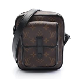 Louis Vuitton-Louis Vuitton Christopher Wearable Wallet Shoulder Bag-Brown,Black,Monogram
