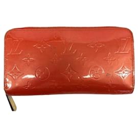 Louis Vuitton-Louis Vuitton Vernis Zippy Wallets-Red