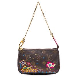 Mini Pochette Accessoires Vivienne Noël en Monogram Marron Louis Vuitton Marron