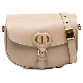 Dior Brown Medium Leather Bobby Crossbody Brown Beige