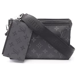 Louis Vuitton-Louis Vuitton Gaston Wearable Wallet Shoulder Bag-Brown,Black,Monogram