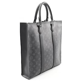 Louis Vuitton-Louis Vuitton Sac Plat Tote Bag-Black,Monogram