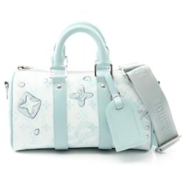 Louis Vuitton-Louis Vuitton Keepall Bandouliere 25 Handbag-Blue