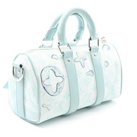 Louis Vuitton-Louis Vuitton Keepall Bandouliere 25 Handbag-Blue