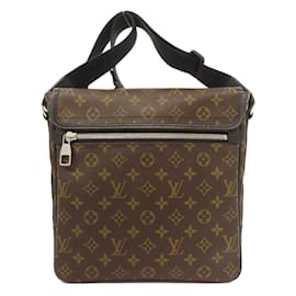 Louis Vuitton-Louis Vuitton Monogram Macassar Bus MM Shoulder Bag-Black,Monogram