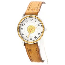 Relógio Sellier da Hermès. Dourado