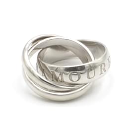 Anello Cartier "Oro, Amore e Trinity". Argento