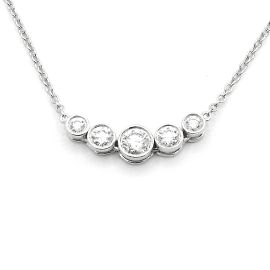Collier "Jazz" de Tiffany & Co en platine. Argenté