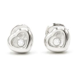 Magníficos pendientes Chopard Happy Diamonds. Plata