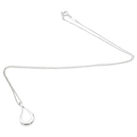 Collana Tiffany & Co modello "Open Teadrop". Argento