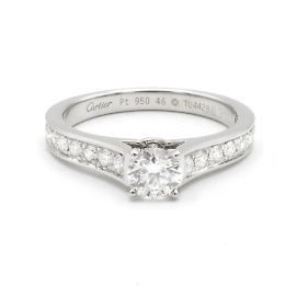 Cartier ring, "Solitaire 1895" model. Silvery