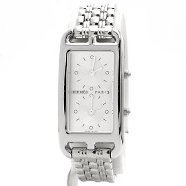 Hermès Cape Cod CC3.210 watch. Silvery