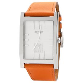 Reloj Automático Hermès Tandem Acero Plata Plata