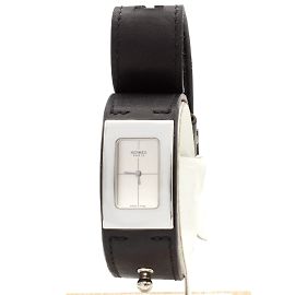 Sobres relógio Hermès “Cherche Midi”. Preto