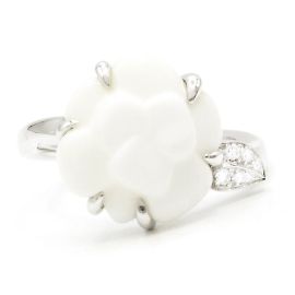 Anello Camelia Chanel, modello piccolo. Argento