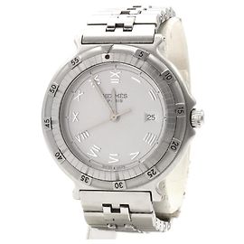 Reloj Hermès Capitaine Nemo de acero Plata