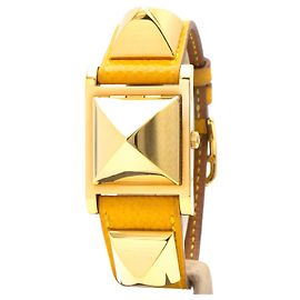 Orologio da donna Hermès Médor in oro placcato. D'oro