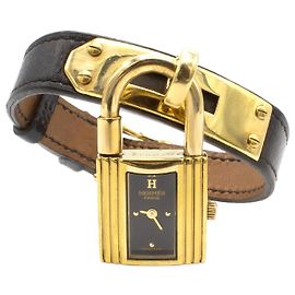 Montre Kelly d'Hermès. Doré