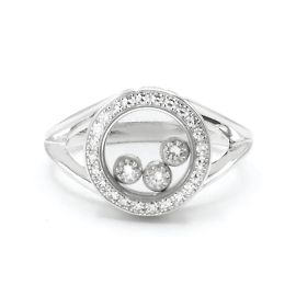 Anello "Happy Diamonds" di Chopard. Argento