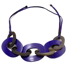 Collana Hermès Karamba in anelli di corno di bufalo Multicolore