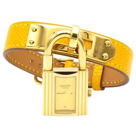 Hermès nova bateria e entregue com um ano de garantia a partir da data da compra Dourado
