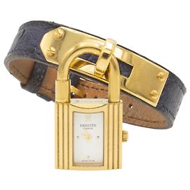Relógio Kelly da Hermès. Dourado