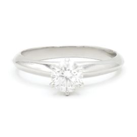 engagement ring from Tiffany & Co. Silvery
