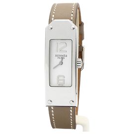 Relógio modelo Kelly II da Hermès. Prata