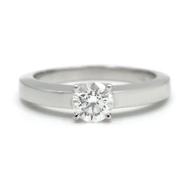Cartier ring, "Solitaire 1895" model. Silvery