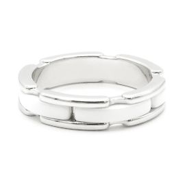 Chanel Ultra Ring aus Weißgold und weißer Keramik Größe 48 Silber